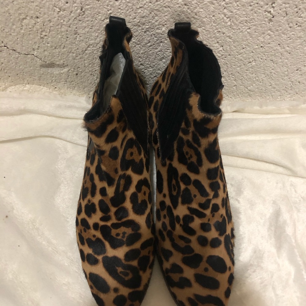 J.Crew leopard pattern ankle boot